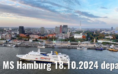 MS Hamburg 18.10.2024 departure from Hamburg