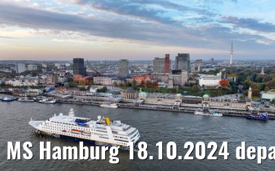 MS Hamburg 18.10.2024 departure from Hamburg