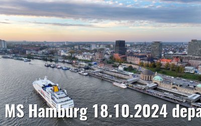 MS Hamburg 18.10.2024 departure from Hamburg