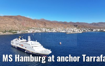 MS Hamburg at anchor Tarrafal 16.02.2025