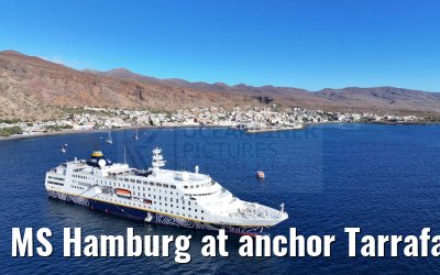 MS Hamburg at anchor Tarrafal 16.02.2025
