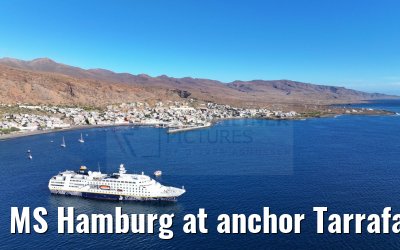MS Hamburg at anchor Tarrafal 16.02.2025