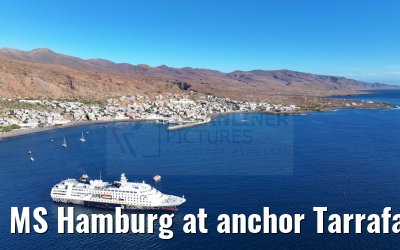 MS Hamburg at anchor Tarrafal 16.02.2025