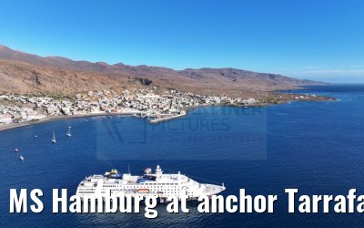 MS Hamburg at anchor Tarrafal 16.02.2025