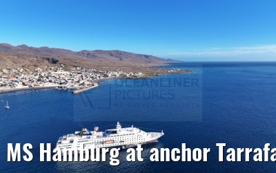 MS Hamburg at anchor Tarrafal 16.02.2025