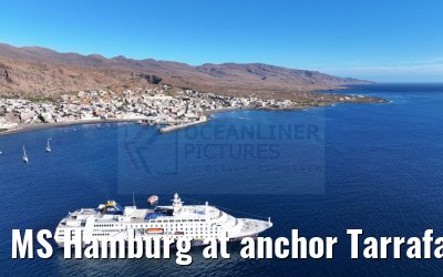 MS Hamburg at anchor Tarrafal 16.02.2025