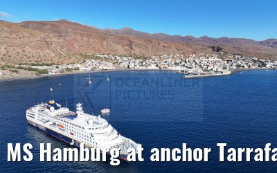 MS Hamburg at anchor Tarrafal 16.02.2025