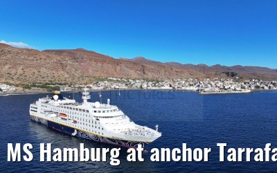 MS Hamburg at anchor Tarrafal 16.02.2025