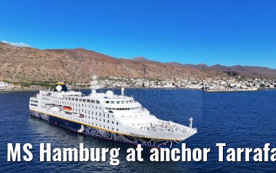 MS Hamburg at anchor Tarrafal 16.02.2025