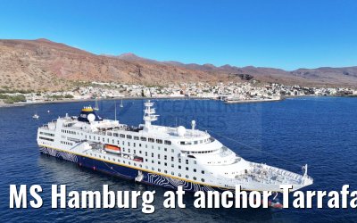 MS Hamburg at anchor Tarrafal 16.02.2025