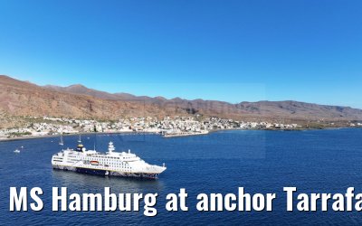 MS Hamburg at anchor Tarrafal 16.02.2025