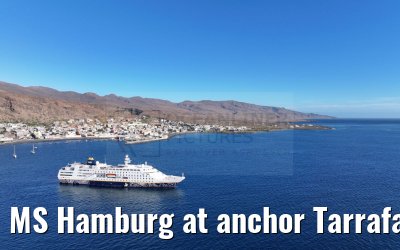 MS Hamburg at anchor Tarrafal 16.02.2025