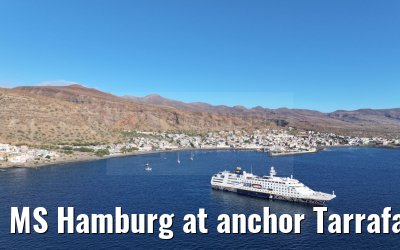 MS Hamburg at anchor Tarrafal 16.02.2025