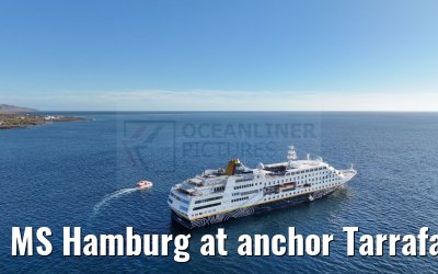 MS Hamburg at anchor Tarrafal 16.02.2025