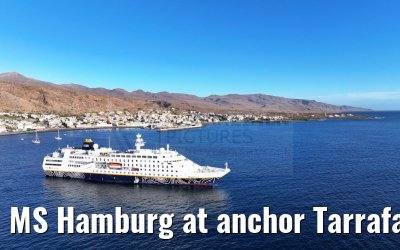 MS Hamburg at anchor Tarrafal 16.02.2025