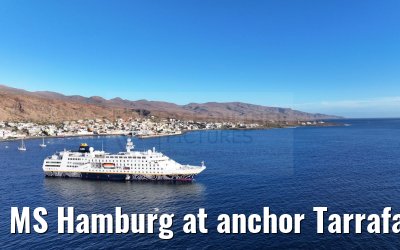 MS Hamburg at anchor Tarrafal 16.02.2025