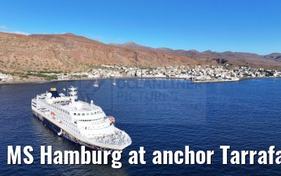 MS Hamburg at anchor Tarrafal 16.02.2025
