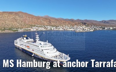 MS Hamburg at anchor Tarrafal 16.02.2025