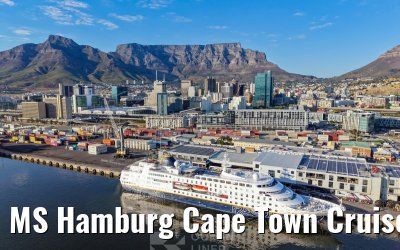 MS Hamburg Cape Town Cruise Terminal morning view