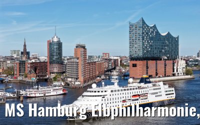 MS Hamburg Elbphilharmonie, Landungsbruecken and Skyline Hamburg 29.04.2026
