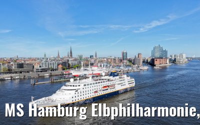 MS Hamburg Elbphilharmonie, Landungsbruecken and Skyline Hamburg 29.04.2026