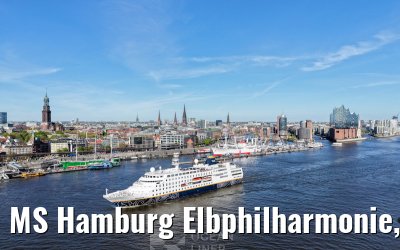 MS Hamburg Elbphilharmonie, Landungsbruecken and Skyline Hamburg 29.04.2026