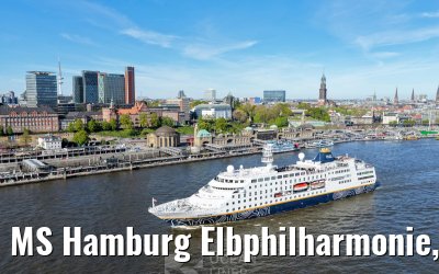 MS Hamburg Elbphilharmonie, Landungsbruecken and Skyline Hamburg 29.04.2026