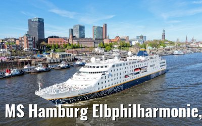 MS Hamburg Elbphilharmonie, Landungsbruecken and Skyline Hamburg 29.04.2026