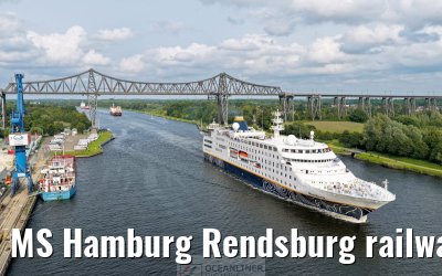 MS Hamburg Rendsburg railway bridge 09.06.2025