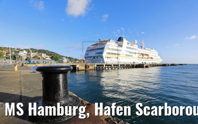 MS Hamburg, Hafen Scarborough, Tobago 09.02.2018