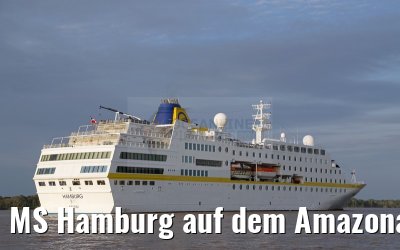 MS Hamburg auf dem Amazonas vor Cuxiu Muni 04.01.2015