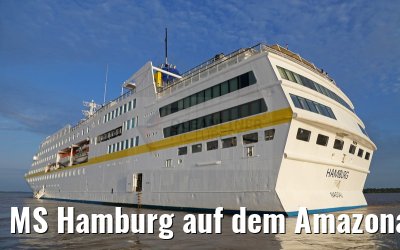 MS Hamburg auf dem Amazonas vor Cuxiu Muni 04.01.2015