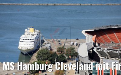 MS Hamburg Cleveland mit First Energy Stadium 05.10.2019