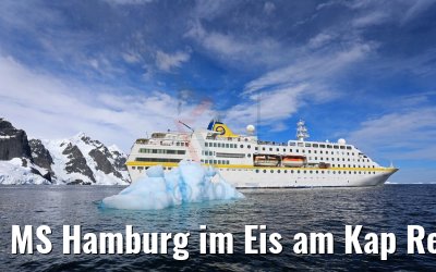 MS Hamburg im Eis am Kap Renard Antarktis 10.01.2017