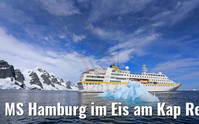 MS Hamburg im Eis am Kap Renard Antarktis 10.01.2017
