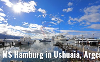 MS Hamburg in Ushuaia, Argentina 13.01.2017