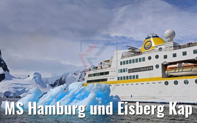 MS Hamburg und Eisberg Kap Renard 10.01.2017