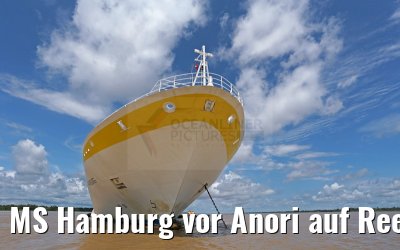 MS Hamburg vor Anori auf Reede 12.01.2015
