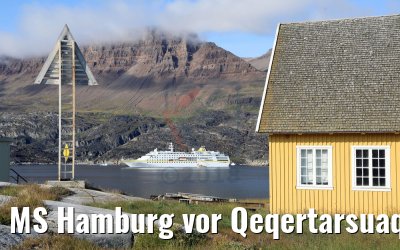 MS Hamburg vor Qeqertarsuaq, Grönland