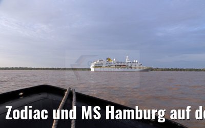 Zodiac und MS Hamburg auf dem Amazonas 04.01.2015