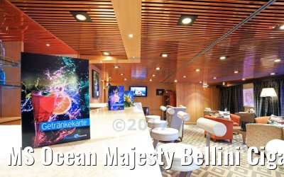 MS Ocean Majesty Bellini Cigar Lounge Mai 2017