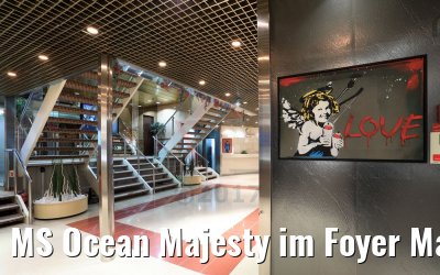 MS Ocean Majesty im Foyer Mai 2017