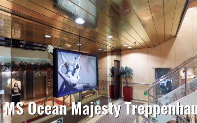 MS Ocean Majesty Treppenhaus beim Foyer