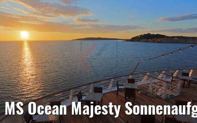 MS Ocean Majesty Sonnenaufgang Saint-Tropez 04.05.2017