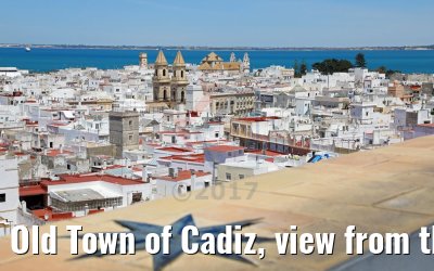Old Town of Cadiz, view from the Torre Tavira 08.05.2017