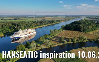 HANSEATIC inspiration 10.06.2021 Kiel Canal