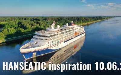 HANSEATIC inspiration 10.06.2021 Kiel Canal