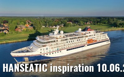 HANSEATIC inspiration 10.06.2021 Nord-Ostsee-Kanal