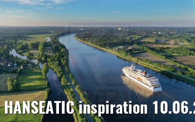 HANSEATIC inspiration 10.06.2021 Nord-Ostsee-Kanal
