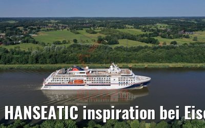 HANSEATIC inspiration bei Eisenbahnhochbrücke Hochdonn 13.08.2020